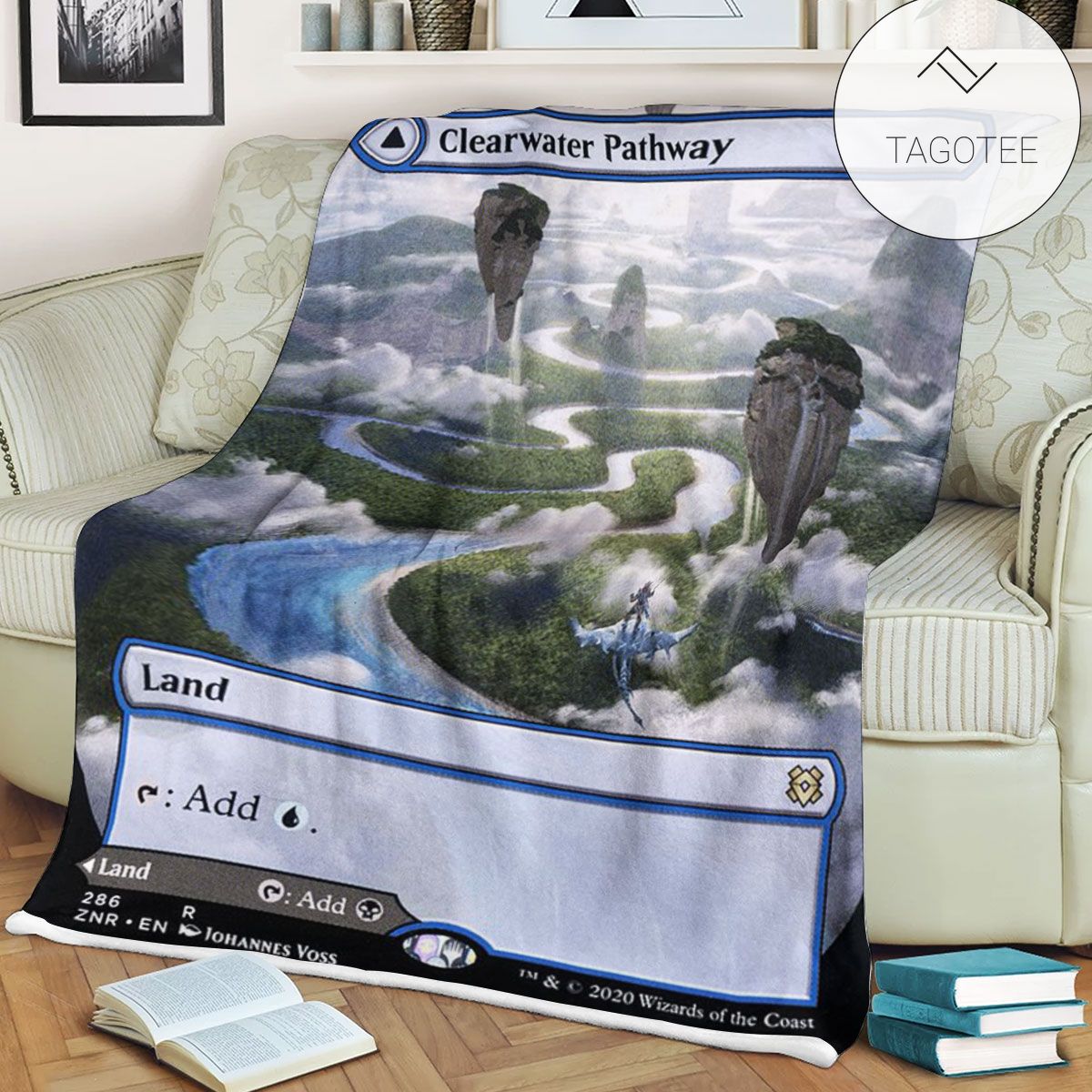Znr 286 Clearwater Pathway Mtg Game Magic The Gathering Fleece Blanket Znr 286 Clearwater Pathway Mtg Game Magic The Gathering Fleece Blanket