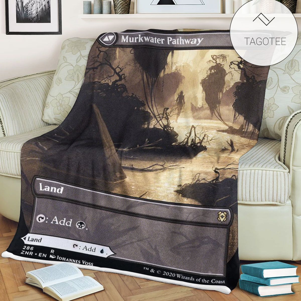 Znr 286 Murkwater Pathway Mtg Game Magic The Gathering Fleece Blanket Znr 286 Murkwater Pathway Mtg Game Magic The Gathering Fleece Blanket