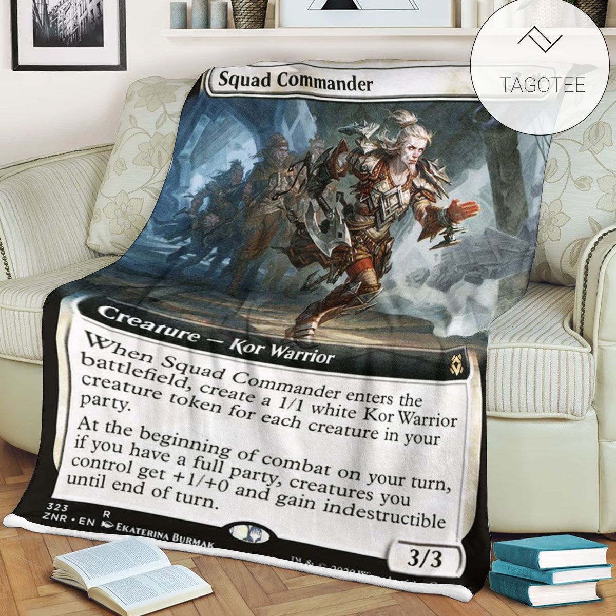 Znr 323 Squad Commander Mtg Game Magic The Gathering Fleece Blanket Znr 323 Squad Commander Mtg Game Magic The Gathering Fleece Blanket