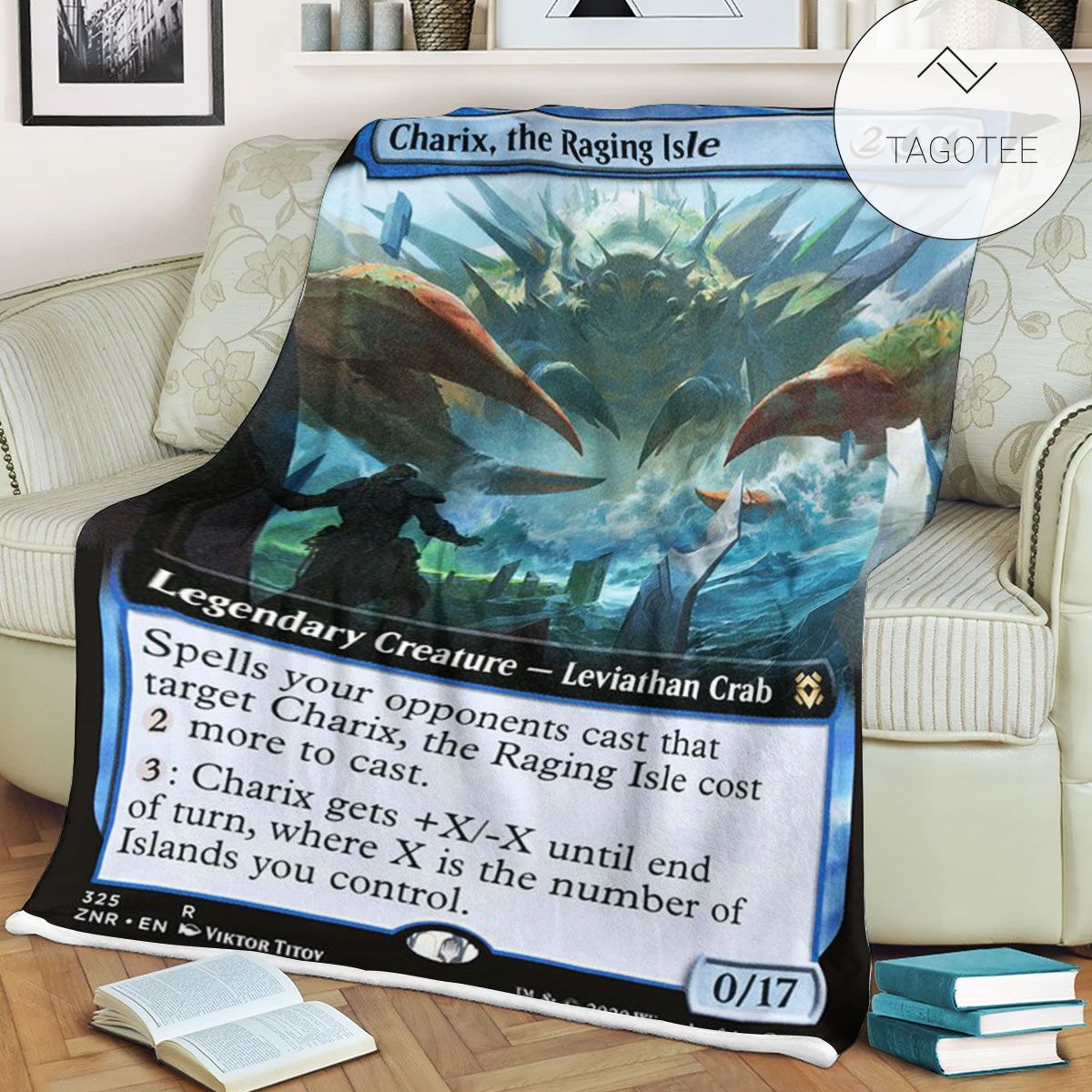 Znr 325 Charix The Raging Isle Mtg Game Magic The Gathering Fleece Blanket Znr 325 Charix The Raging Isle Mtg Game Magic The Gathering Fleece Blanket