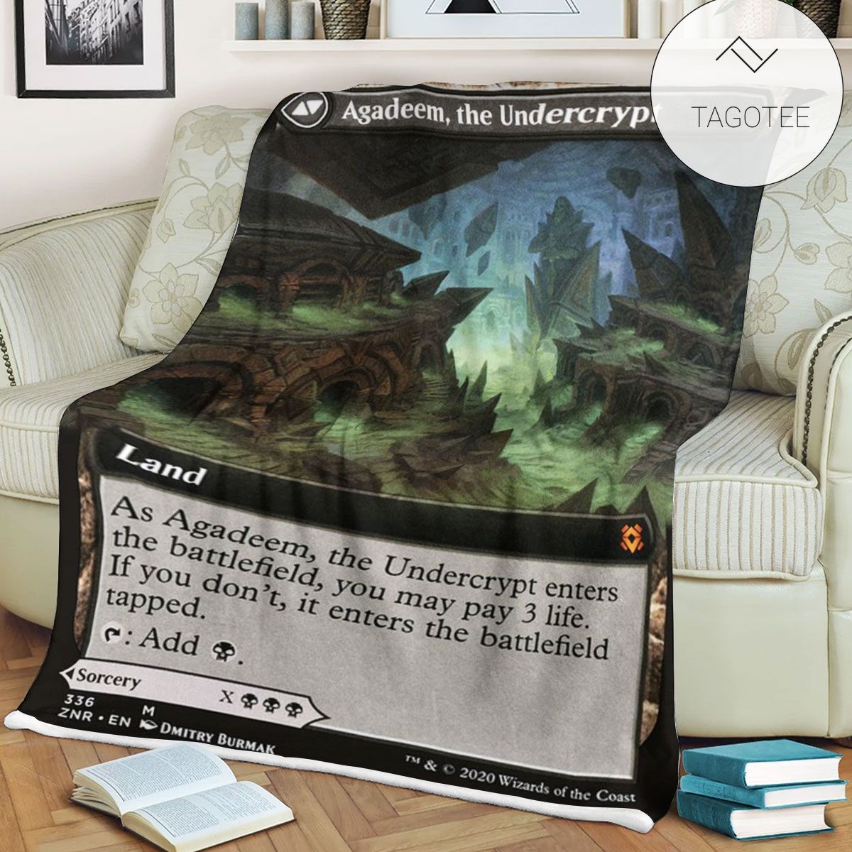 Znr 336 Agadeem The Undercrypt Mtg Game Magic The Gathering Fleece Blanket Znr 336 Agadeem The Undercrypt Mtg Game Magic The Gathering Fleece Blanket