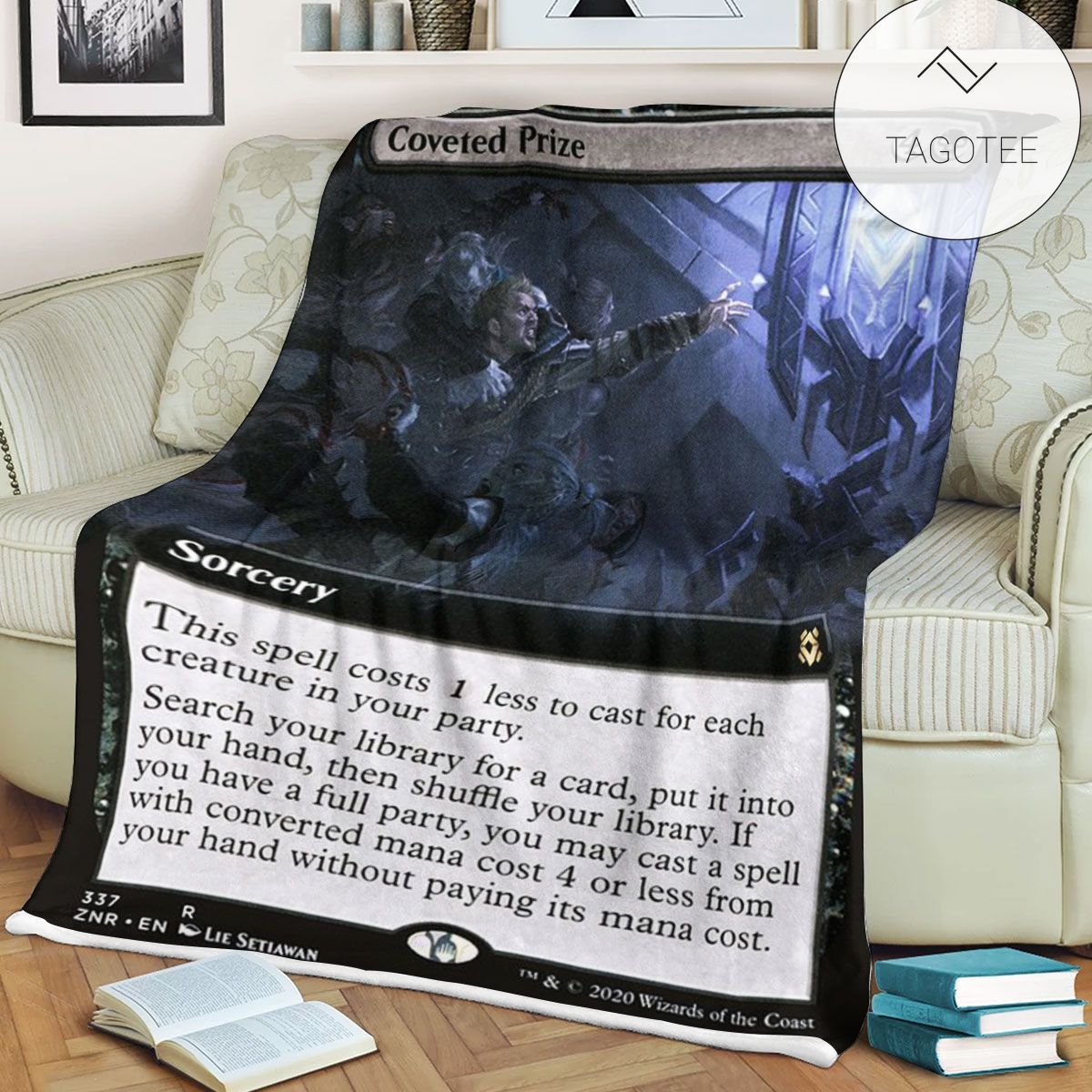 Znr 337 Coveted Prize Mtg Game Magic The Gathering Fleece Blanket Znr 337 Coveted Prize Mtg Game Magic The Gathering Fleece Blanket