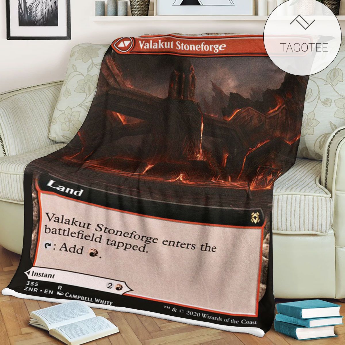 Znr 355 Valakut Stoneforge Mtg Game Magic The Gathering Fleece Blanket Znr 355 Valakut Stoneforge Mtg Game Magic The Gathering Fleece Blanket