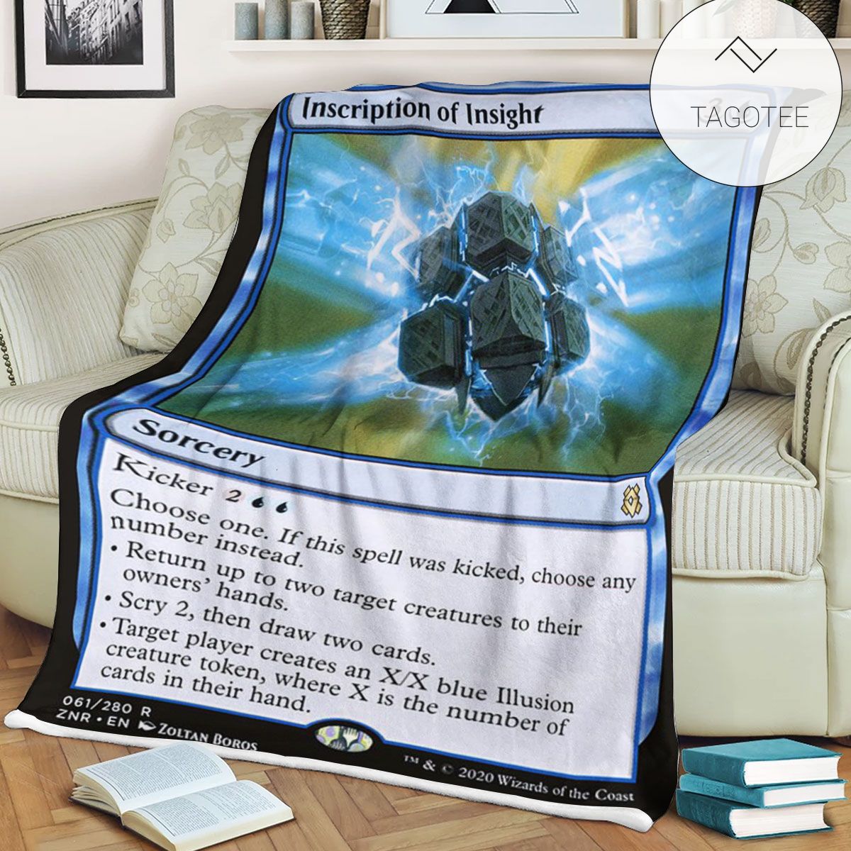Znr 61 Inscription Of Insight Mtg Game Magic The Gathering Fleece Blanket Znr 61 Inscription Of Insight Mtg Game Magic The Gathering Fleece Blanket