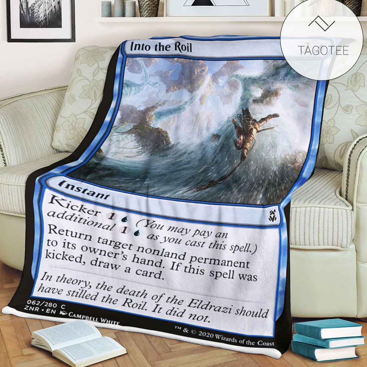 Znr 62 Into The Roil Mtg Game Magic The Gathering Fleece Blanket Znr 62 Into The Roil Mtg Game Magic The Gathering Fleece Blanket