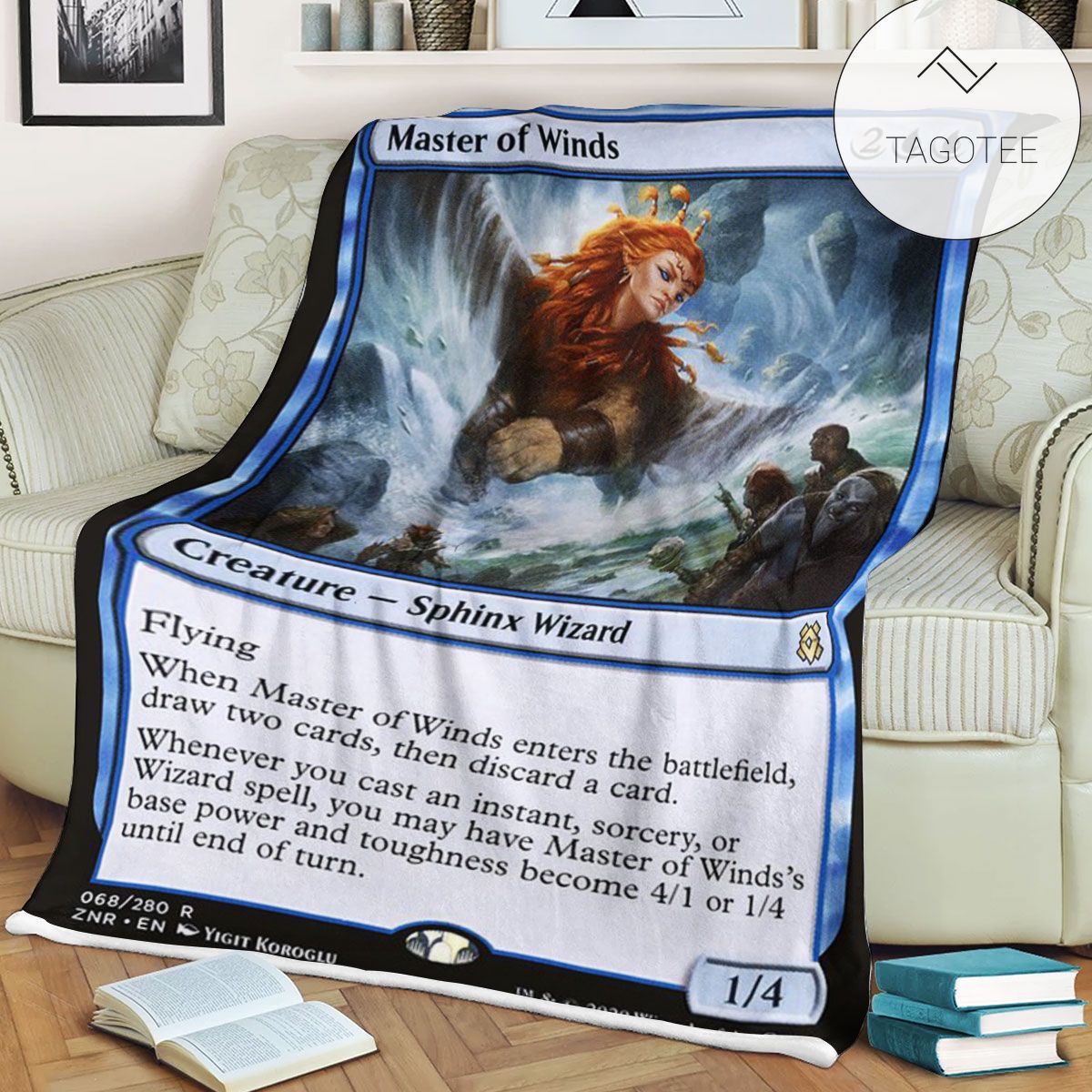 Znr 68 Master Of Winds Mtg Game Magic The Gathering Fleece Blanket Znr 68 Master Of Winds Mtg Game Magic The Gathering Fleece Blanket