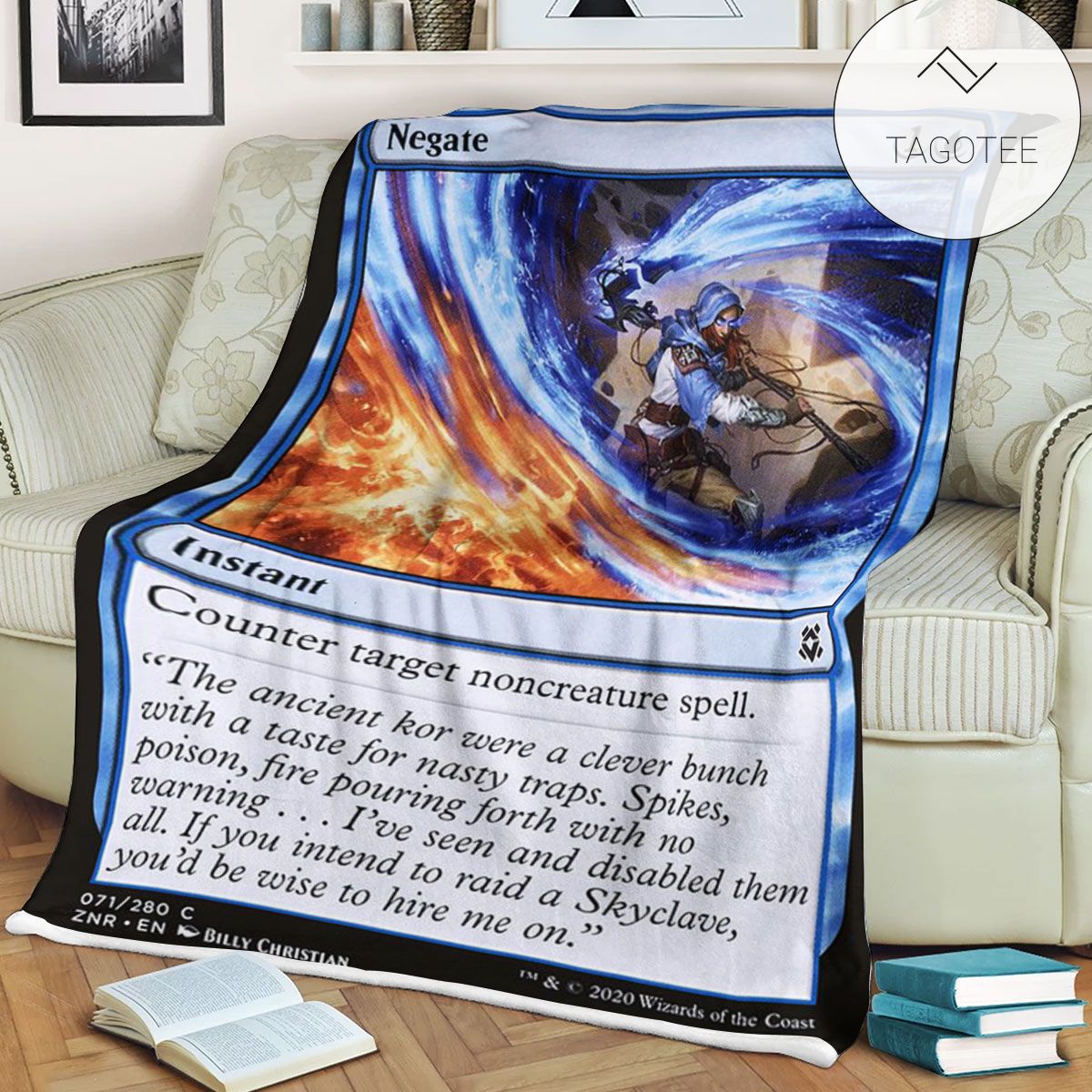Znr 71 Negate Mtg Game Magic The Gathering Fleece Blanket Znr 71 Negate Mtg Game Magic The Gathering Fleece Blanket