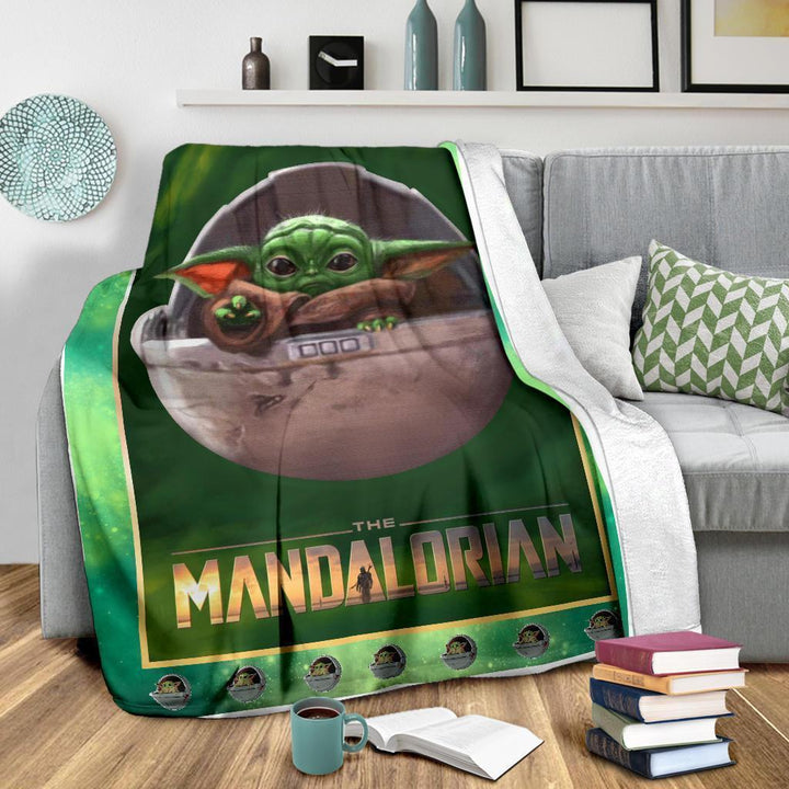 Baby Yoda Fleece Blanket The Mandalorian Star Wars Fan Baby Yoda Fleece Blanket The Mandalorian Star Wars Fan