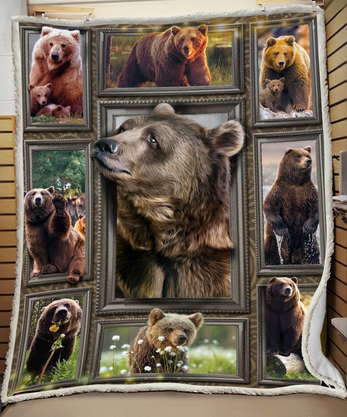 Huge Brown Bear Blanket Huge Brown Bear Blanket
