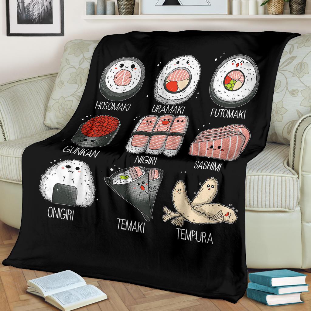Cute Sushi Premium Blanket Cute Sushi Premium Blanket