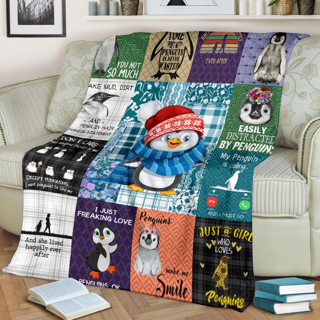 Shn Easily Distracted By Penguin Blanket Shn Easily Distracted By Penguin Blanket
