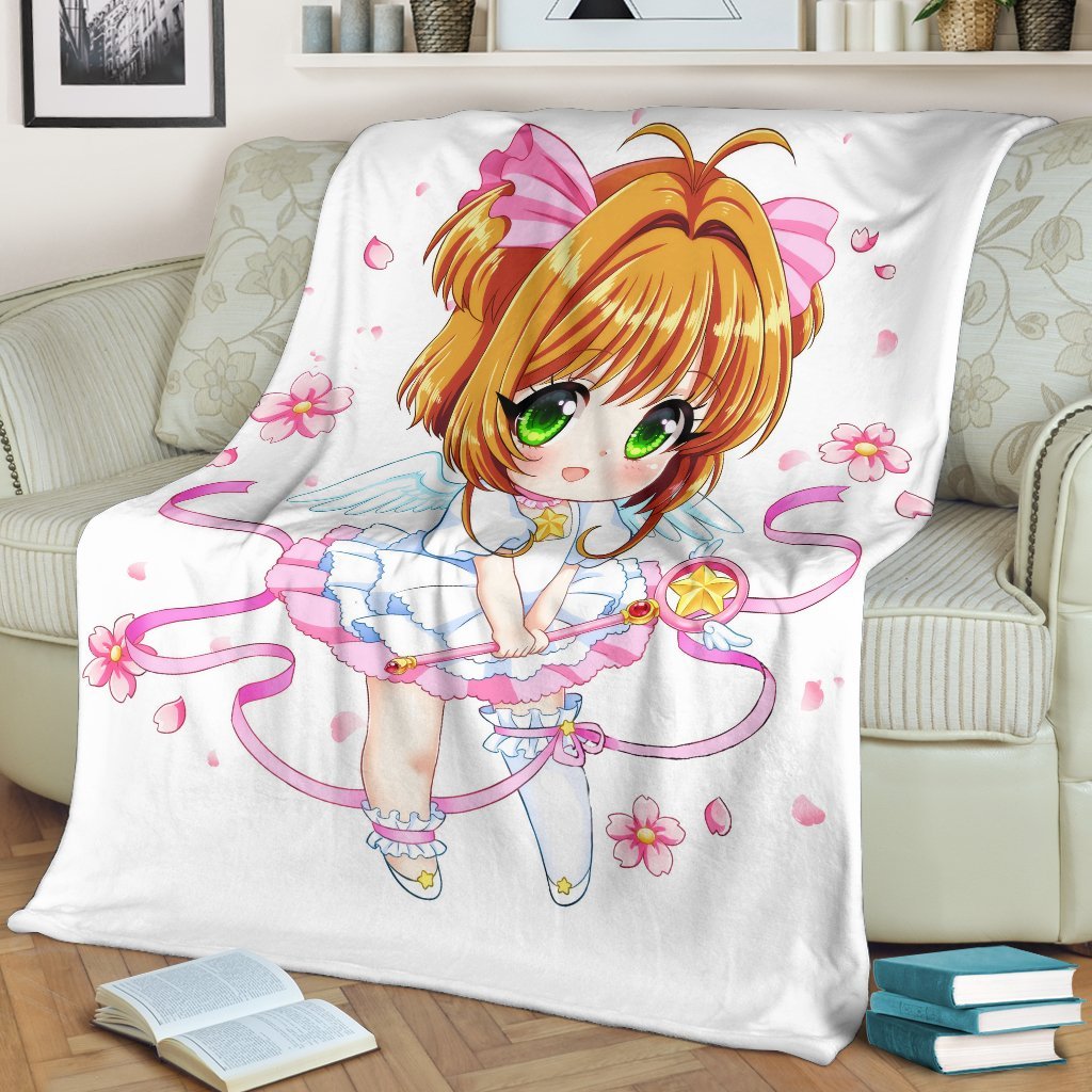 Sakura Chibi Premium Blanket Sakura Chibi Premium Blanket