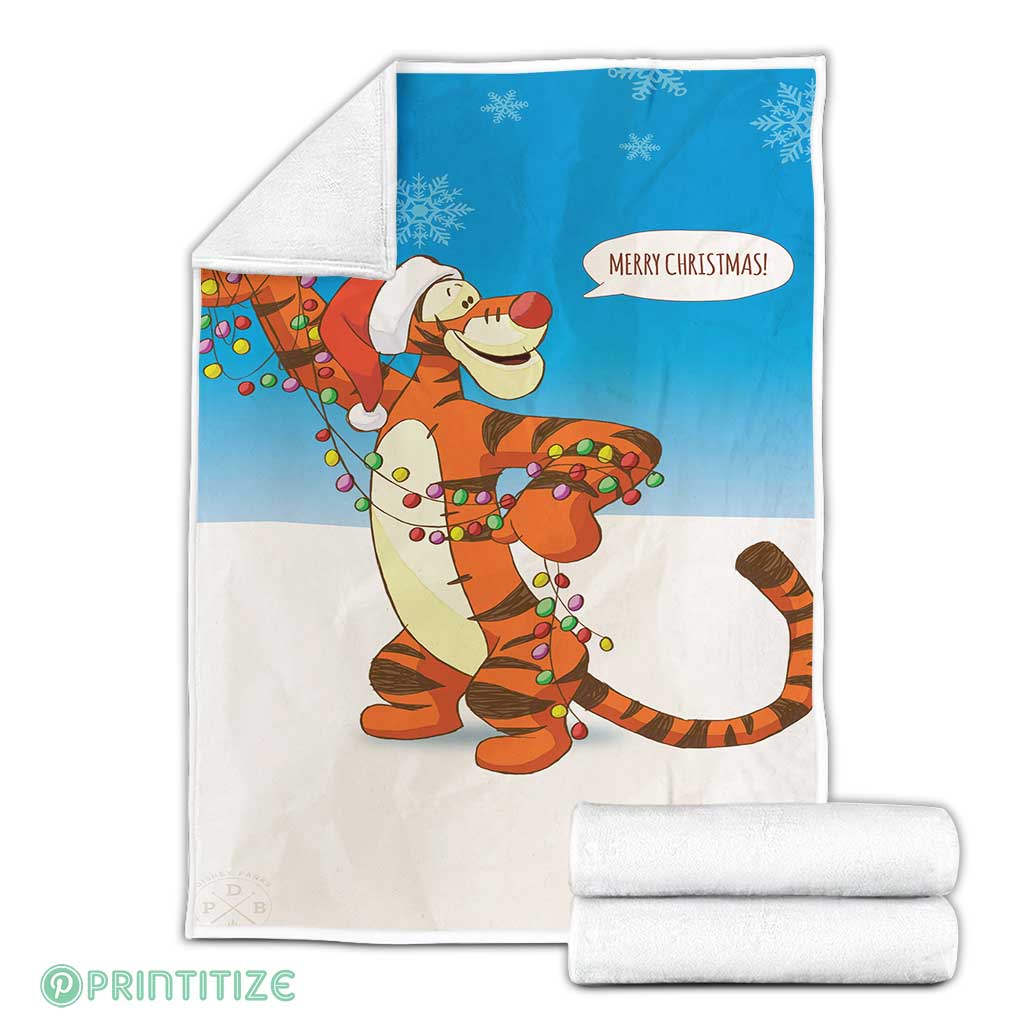 Tiger Merry Cristmas Blanket Tiger Merry Cristmas Blanket