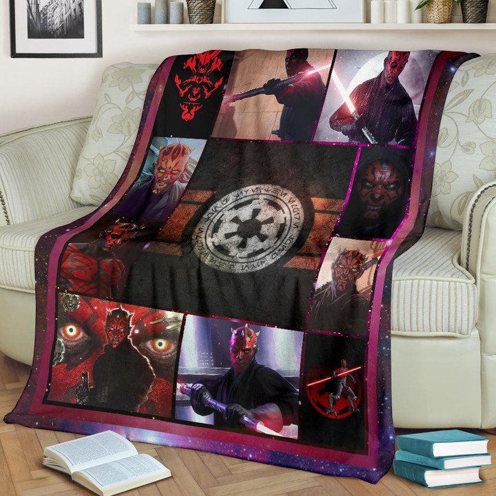 Darth Maul Star Wars Fleece Blanket Darth Maul Star Wars Fleece Blanket