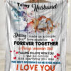 To My Husband Destiny Made Us A Couple Red Fox Ultra Soft Cozy Plush Fleece Blanket