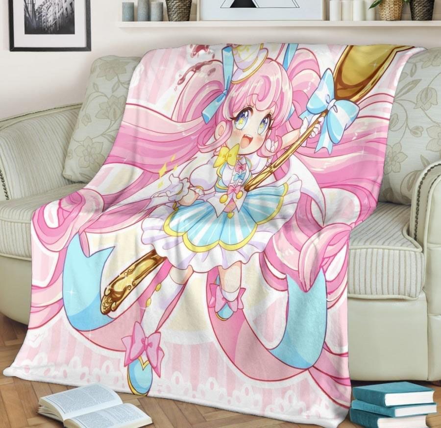 ANIME PINK GIRL BEST SELLER FLEECE BLANKET GIFT FOR FAN ANIME PINK GIRL BEST SELLER FLEECE BLANKET GIFT FOR FAN