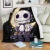 BABY JACK SKELLINGTON NORMAL PEOPLE SCARE ME FLEECE BLANKET GIFT FOR FAN