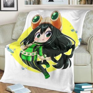 ANIME CUTE TSUYU CHIBI BEST SELLER FLEECE BLANKET GIFT FOR FAN