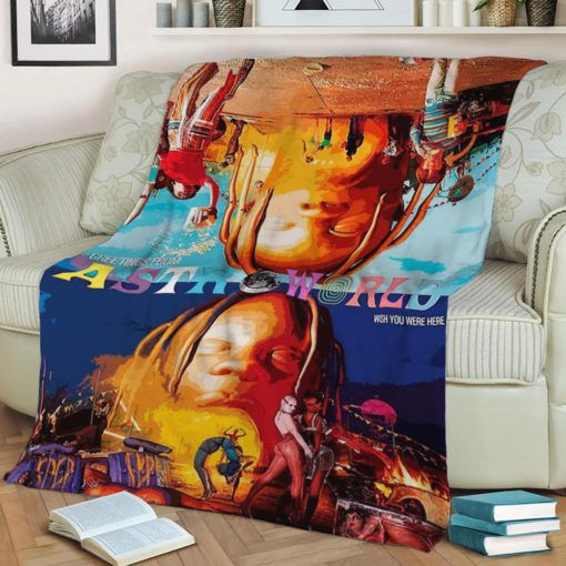 ASTROWORLD POSTER BEST SELLER FLEECE BLANKET GIFT FOR FAN ASTROWORLD POSTER BEST SELLER FLEECE BLANKET GIFT FOR FAN