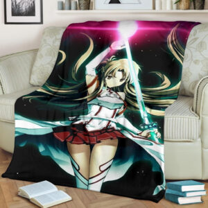 ASUNA SWORD ART BEST SELLER FLEECE BLANKET GIFT FOR FAN