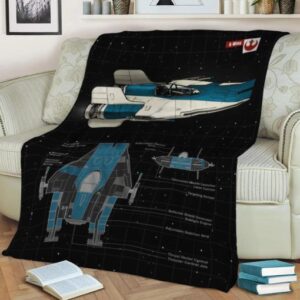 A-WING FLEECE BLANKET GIFT FOR FAN