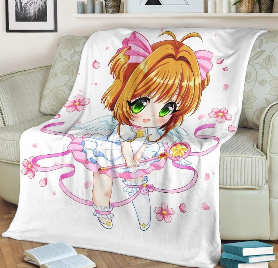 ANIME SAKURA CHIBI PINK BEST SELLER FLEECE BLANKET GIFT FOR FAN ANIME SAKURA CHIBI PINK BEST SELLER FLEECE BLANKET GIFT FOR FAN