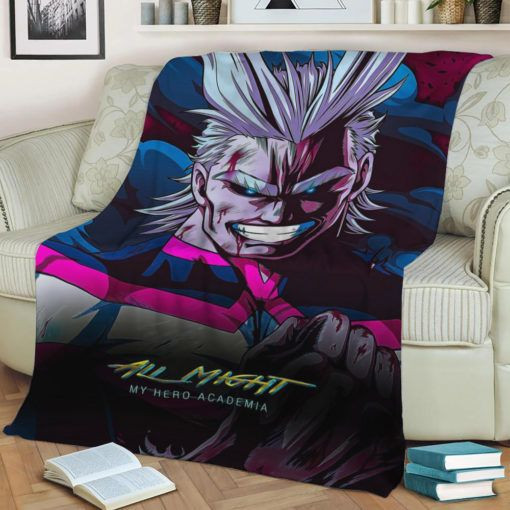 ALL MIGHT CYBERPUNK ART ANIME JAPAN BEST SELLER FLEECE BLANKET GIFT FOR FAN ALL MIGHT CYBERPUNK ART ANIME JAPAN BEST SELLER FLEECE BLANKET GIFT FOR FAN