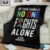 AUTISM AWARENESS RIBBON BEST SELLER FLEECE BLANKET GIFT FOR FAN