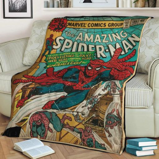 AMAZING SPIDER-MAN AVENGERS MARVEL FLEECE BLANKET GIFT FOR FAN AMAZING SPIDER-MAN AVENGERS MARVEL FLEECE BLANKET GIFT FOR FAN
