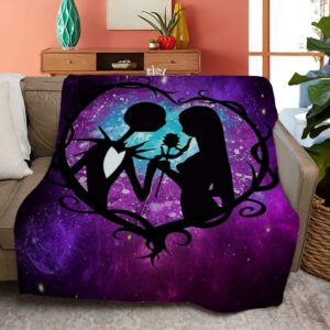 Jack Skellington And Sally Fleece Blanket Gift For Fan