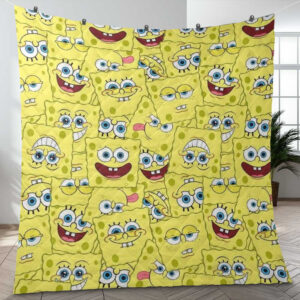 Full Spongebob Squarepants Icon Funny Blanket