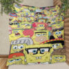 Full Spongebob Squarepants Face 102 Funny Blanket