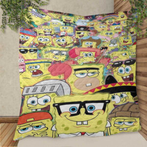 Full Spongebob Squarepants Face 102 Funny Blanket