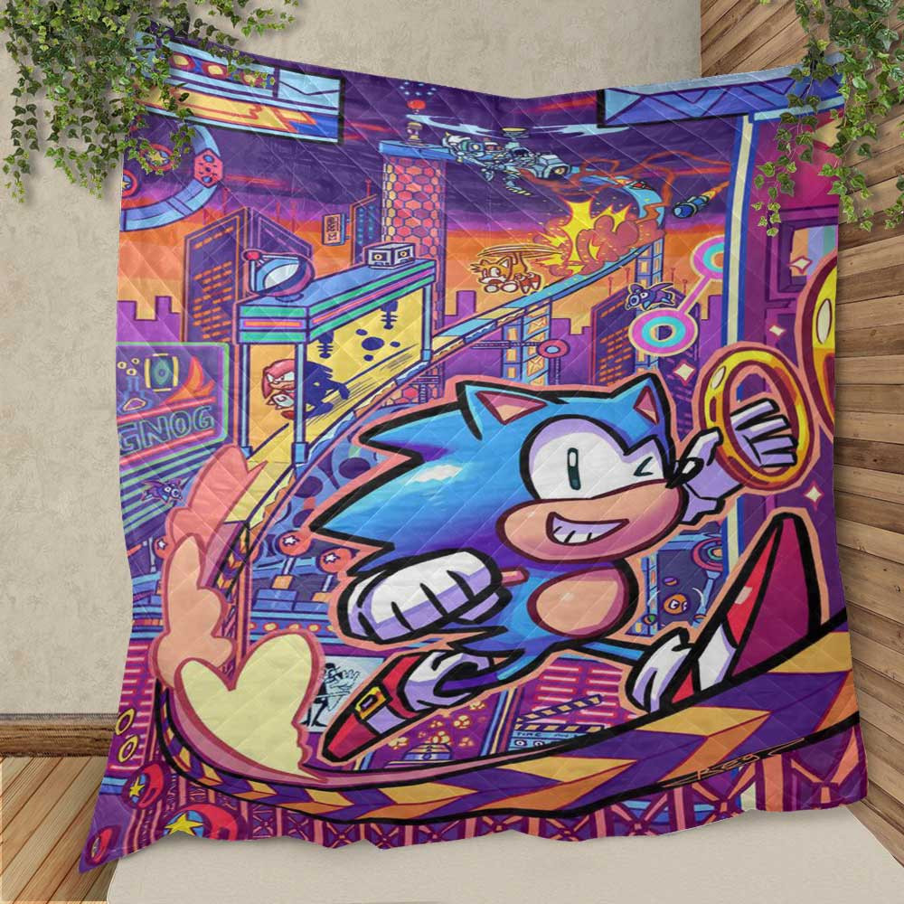 Sonic Mania Studio Zone Funny Movies Christmas Gifts Lover Blanket Sonic Mania Studio Zone Funny Movies Christmas Gifts Lover Blanket