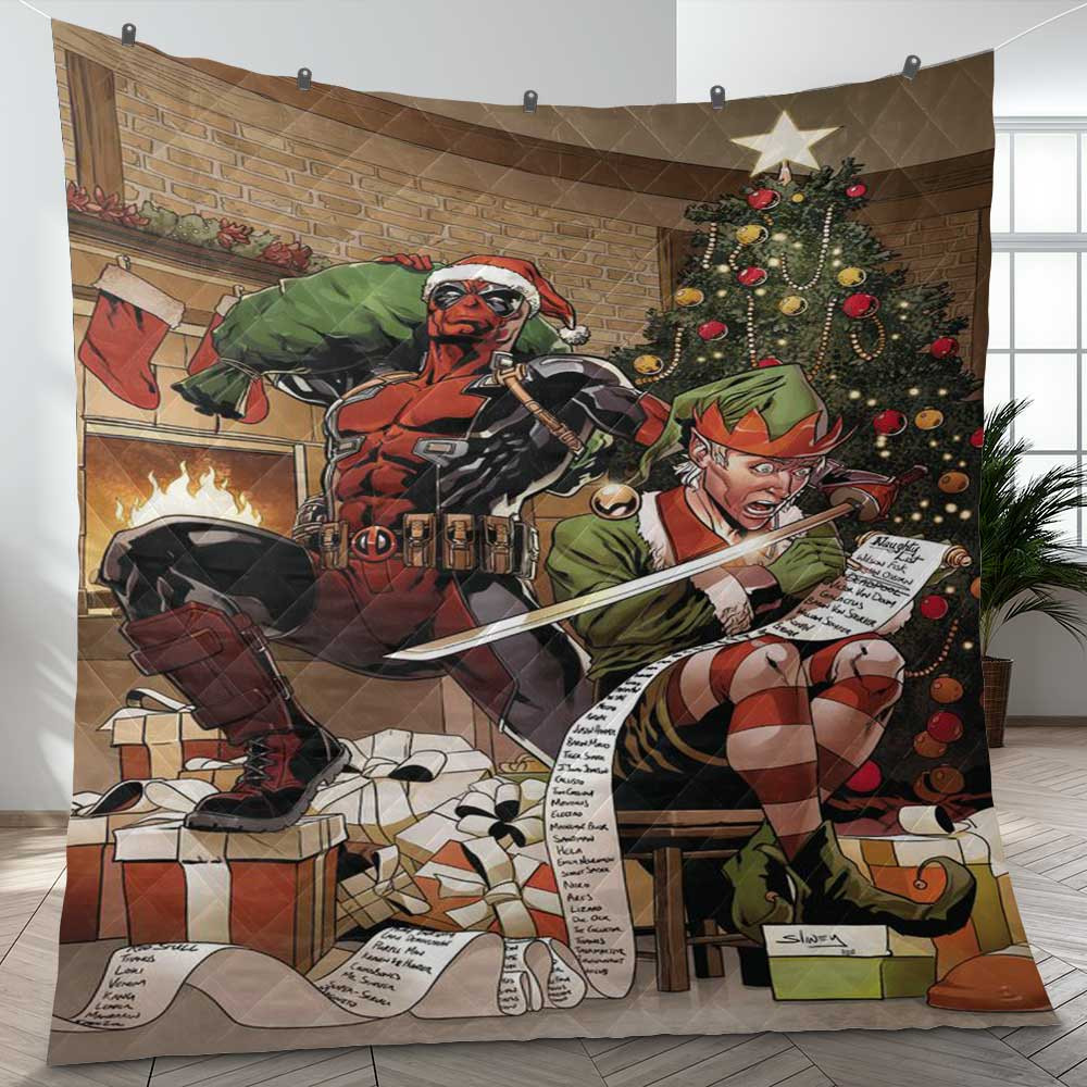 Deadpool ELF Merry Christmas Movies Gifts Lover Blanket Deadpool ELF Merry Christmas Movies Gifts Lover Blanket