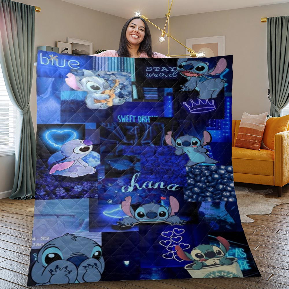 Disney Lilo And Stitch Cute Christmas Gift Blanket Disney Lilo And Stitch Cute Christmas Gift Blanket