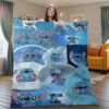 Disney Lilo And Stitch Cute Christmas Gift Blanket