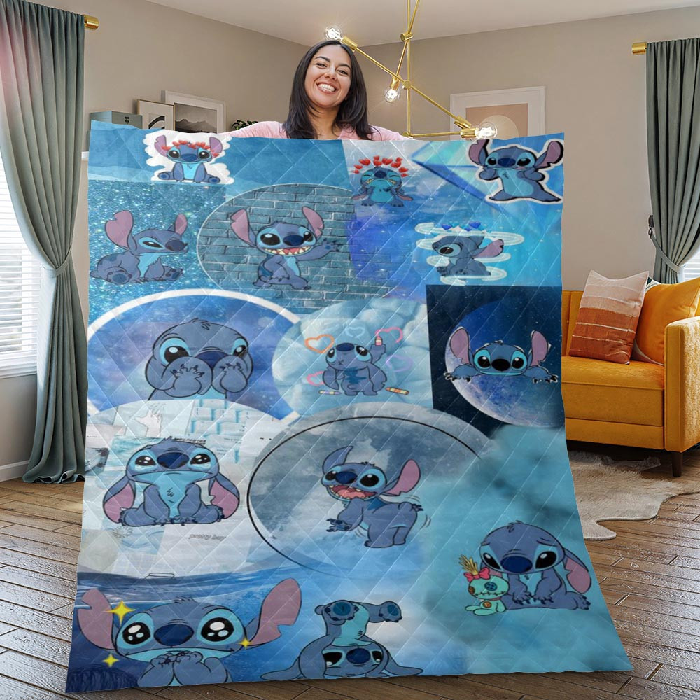 Disney Lilo And Stitch Cute Christmas Gift Blanket Disney Lilo And Stitch Cute Christmas Gift Blanket