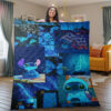 Disney Lilo And Stitch Cute Christmas Gift Blanket