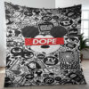 Mickey Mouse Dope Art Cartoon Christmas Gift Lover Blanket