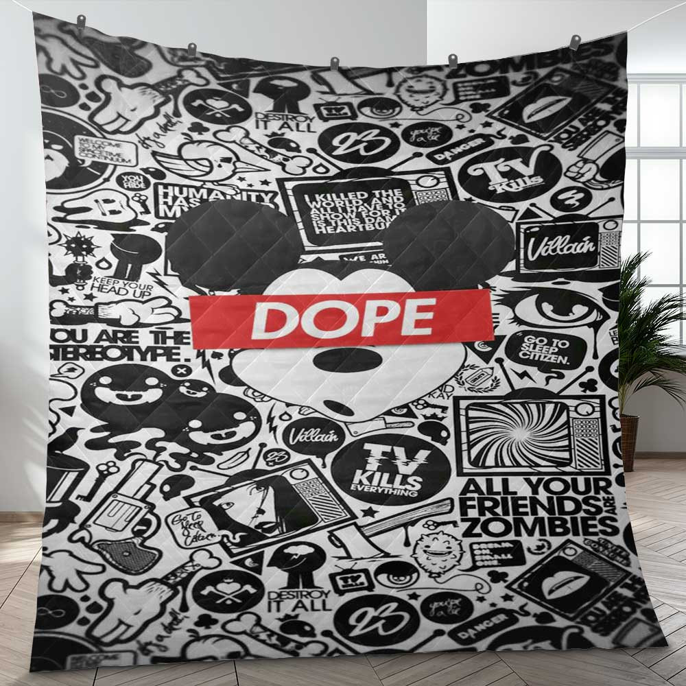 Mickey Mouse Dope Art Cartoon Christmas Gift Lover Blanket Mickey Mouse Dope Art Cartoon Christmas Gift Lover Blanket