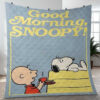 Good Morning Snoopy Charlie Brown Christmas Gift Lover Blanket