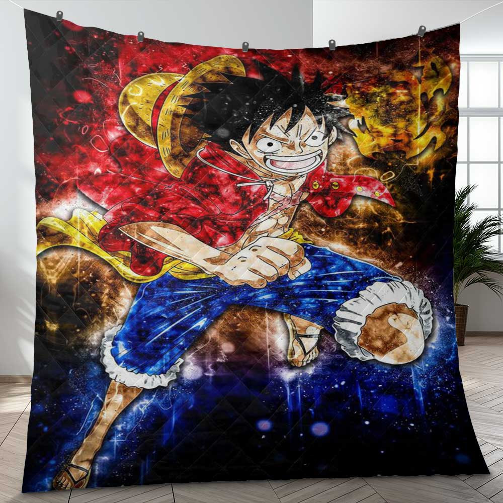 Colorful Monkey D. Luffy One Piece Manga Christmas Gift Lover Blanket Colorful Monkey D. Luffy One Piece Manga Christmas Gift Lover Blanket