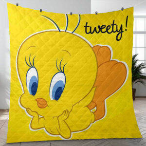 Lovely Tweety Love Yellow Looney Tunes Flims Ver3 Christmas Gift Lover Blanket