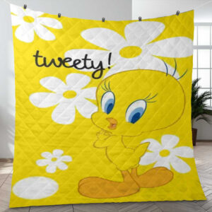 Lovely Tweety Love Daisy Looney Tunes Flims Ver5 Christmas Gift Lover Blanket