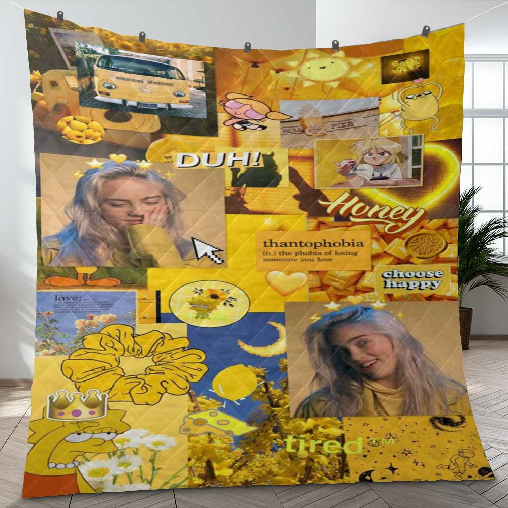Billie Eilish Thank You For The Memories Ver5 Christmas Gift Lover Blanket Billie Eilish Thank You For The Memories Ver5 Christmas Gift Lover Blanket