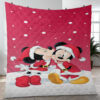 Merry Christmas Couple Love Mickey And Minnie Disney Gift Lover Blanket