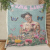 Harry Styles Fine Line Pink Flower Butterfly Thank You For The Memories Christmas Gifts Lover Blanket