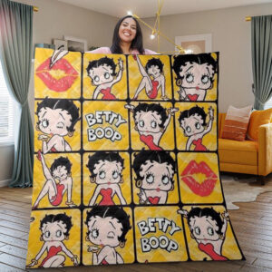 Betty Boop I Love Betty Boop Christmas Gifts Lover Blanket 2
