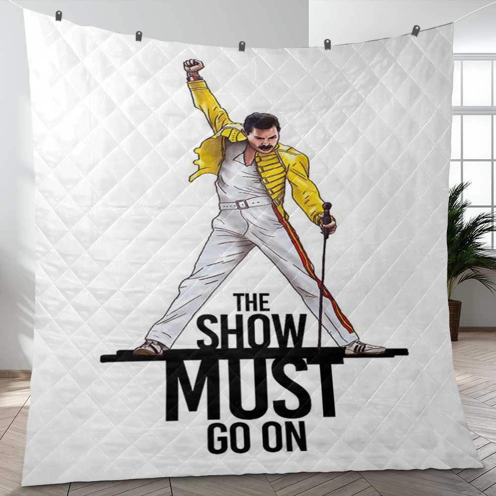 Freddie Mercury The Show Must Go On Queen Rock Band Christmas Gifts Lover Blanket Freddie Mercury The Show Must Go On Queen Rock Band Christmas Gifts Lover Blanket